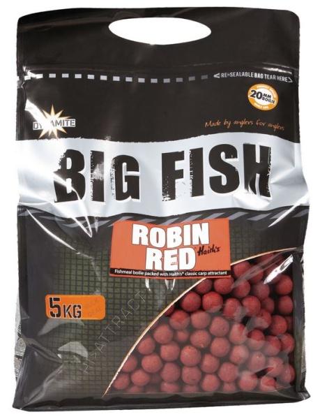Levně Dynamite baits boilies big fish robin red - 5 kg 20 mm