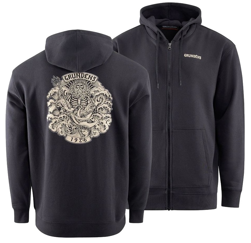 Grundéns mikina aegir fz hoodie black - l