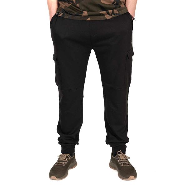 Fox Tepláky LW Black Camo Combat Joggers