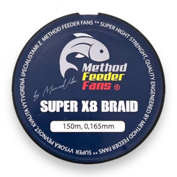 Method Feeder Fans Splétaná Šňůra Super X8 Feeder 150 m 0,165 mm 13,9 kg