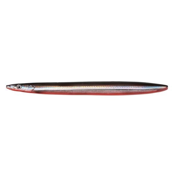 Savage Gear Pilker Line Thru Sandeel Black Red UV 11 cm - 15 g