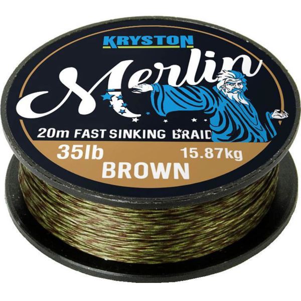 Kryston Návazcová Šňůrka Merlin Fast Sinking Braid Písková 20 m