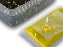 Delphin Pelety Reaxe Ready&Go Pellet Box + Booster a Nástrahy Kukuřice-Ananas 400 g (1)