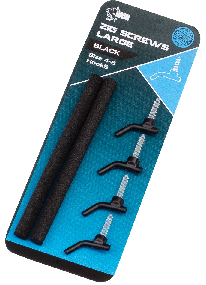Nash rovnátka zig screws large - černá