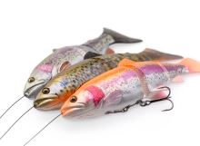 Savage Gear Gumová Nástraha Pstruh 4D Line Thru Trout SS Rainbow (1)