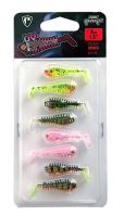 Fox Rage Gumová Nástraha UV Micro Spikey Mixed Colour Pack 4 cm 8 ks