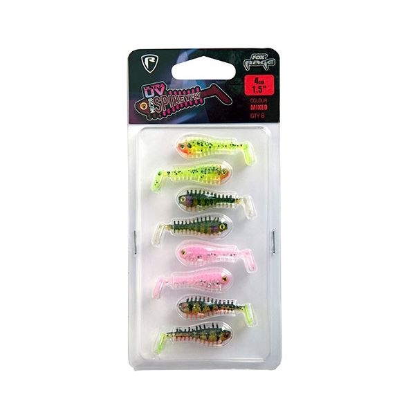 Fox Rage Gumová Nástraha UV Micro Spikey Mixed Colour Pack 4 cm 8 ks