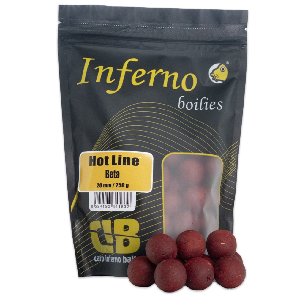 Levně Carp inferno boilies hot line beta - 250 g 20 mm