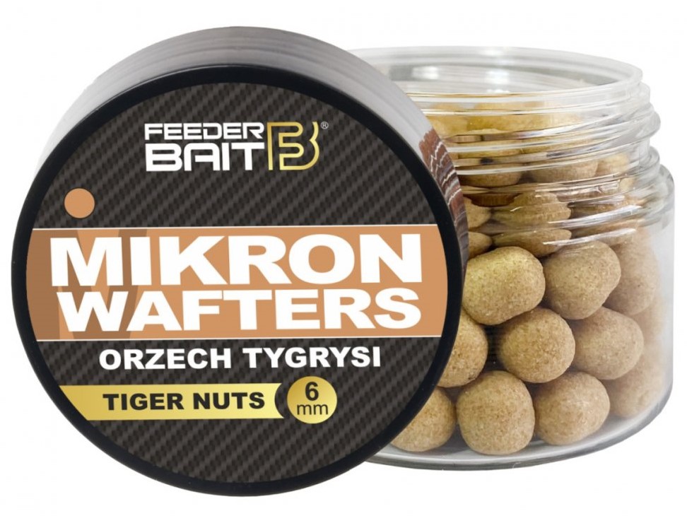 Levně Feederbait mikron wafters 4x6 mm 25 ml - tygří ořech