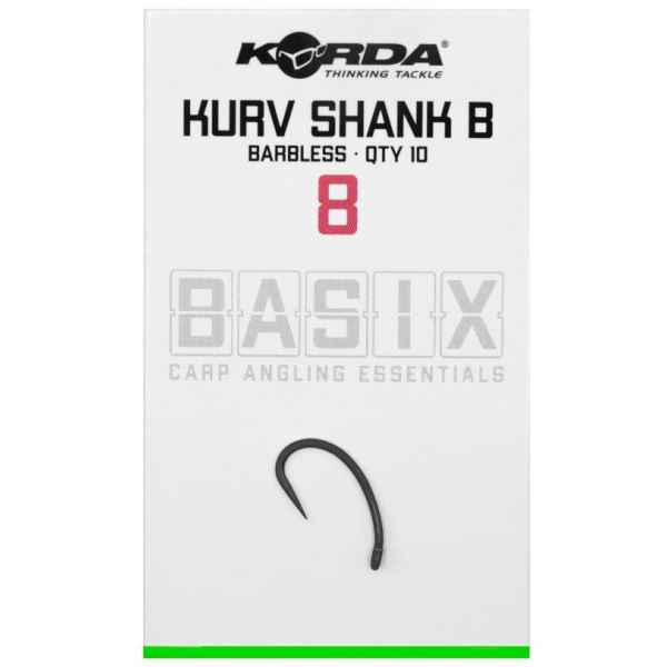 Korda Háčky Basix Kurv Shank Barbless