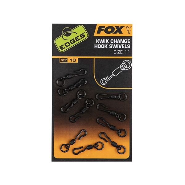 Fox Obratlíky Edges Kwik Change Hook Swivels