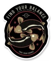 4ANGLERSDESIGN Samolepka 81 Find Your Balance 4ANGLERSDESIGN Samolepka 81 Find Your Balance