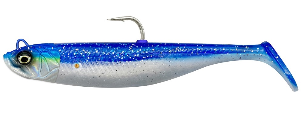 Levně Savage gear gumová nástraha minnow sinking blue pearl silver - 10 cm 20 g