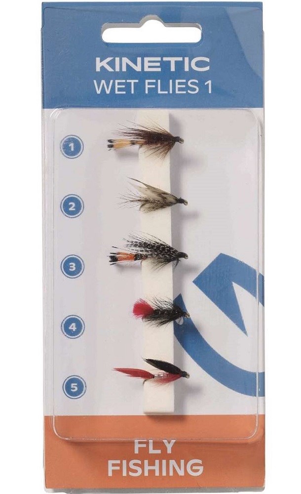 Kinetic Mušky Wet Flies 1 5 ks