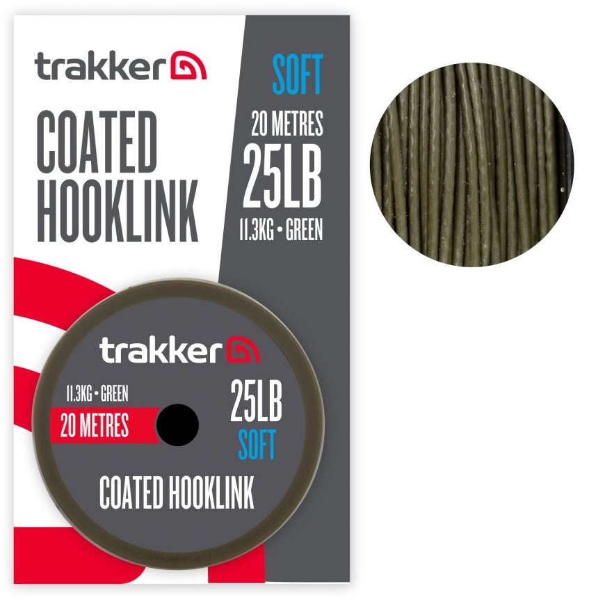 Levně Trakker návazcová šňůra soft coated hooklink 20 m - 25 lb 11,3 kg
