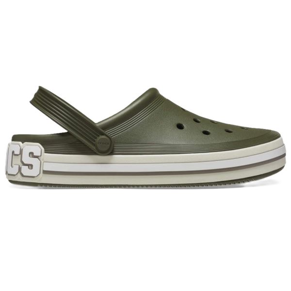 Crocs Nazouváky Off Court Logo Clog Army Green