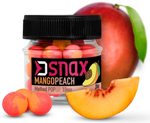 Levně Delphin pop up nástraha d snax pop mango broskev 20 g - 5,5 mm