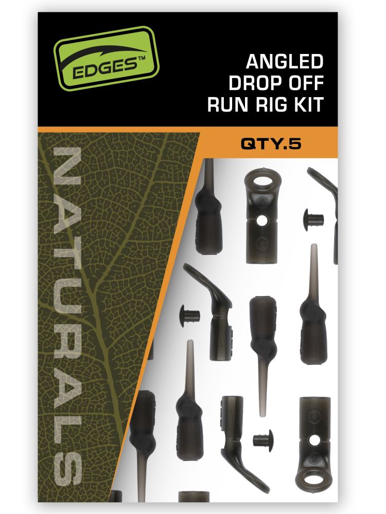 Fox závěsky edges naturals angled drop off run rig kit 5 ks