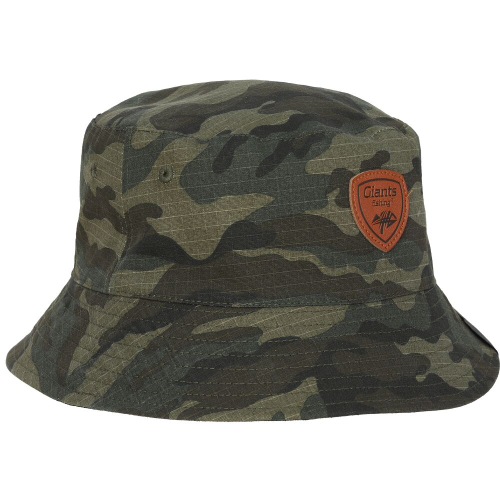 Giants fishing klobouk oboustranný camo black double bucket hat