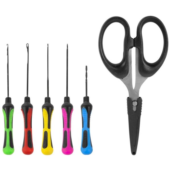 Korum Set Jehel a Nůžky Baiting Tool a Scissor Set
