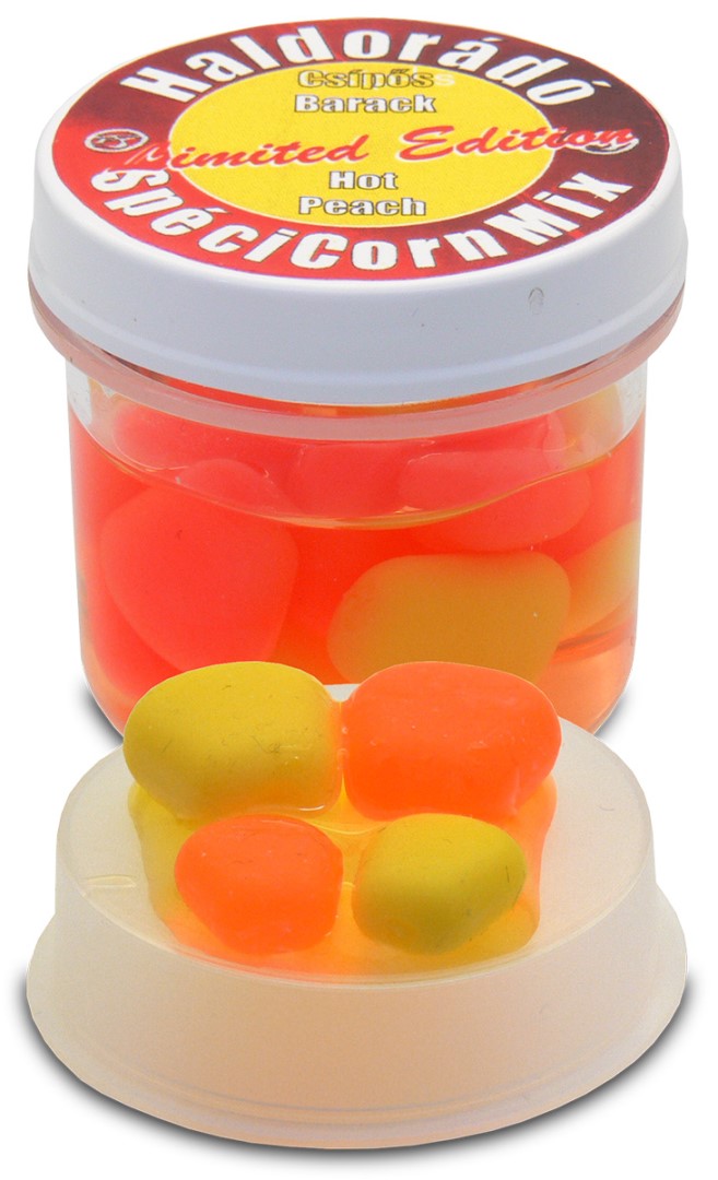 Haldorádó gumová kukuřice spécicorn mix limited edition 16 ks 10+15 mm - pikantní broskev