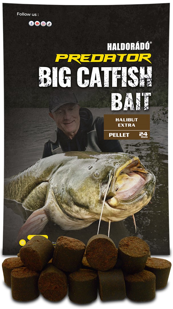 Haldorádó pelety catfish bait pellet halibut extra - 1 kg 24 mm