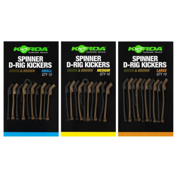 Korda Rovnátka Spinner D-Rig Kickers Green/Brown 10 ks