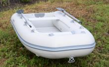 Sportex Nafukovací Čluny SHELF 230F Lamelová Podlaha s Úchyty FASTEN Šedý 2x Lavička (7)