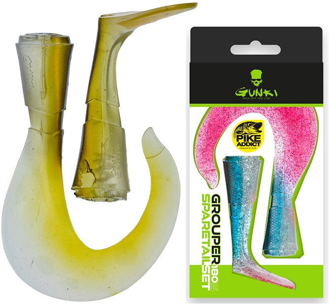 Levně Gunki náhradní ocásky grouper s neo ayu 14 cm