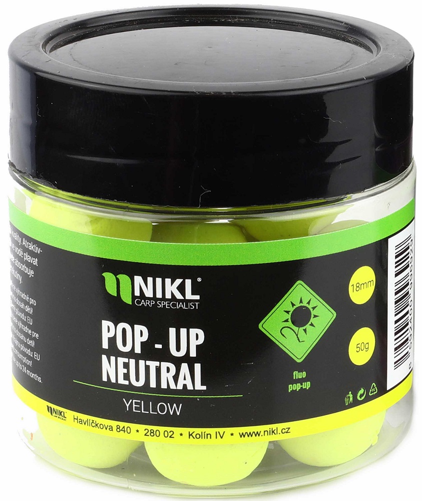Nikl fluoro pop up neutral 18 mm 50 g-žlutá