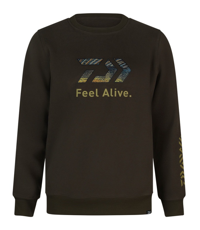 Daiwa mikina d-vec hoodie crew neck zander - l