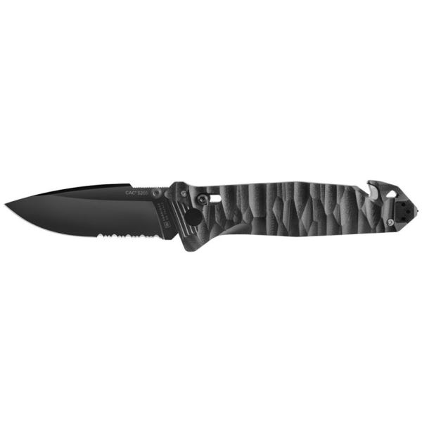 TB Outdoor Zavírací Nůž CAC S200 French Army G10 Kombinované Ostří Black