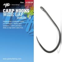Giants Fishing Háček Carp Hooks Wide Gape Bez Protihrotu 10 ks