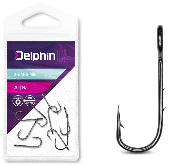 Delphin háčky na čeburašku b! x-barb mini 8 ks - 2