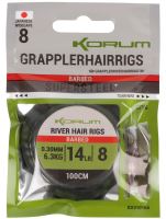 Korum Návazec Grappler River Hair Rigs 1 m - Velikost Háčku 8 Průměr 0,30 mm Nosnost 6,3 kg