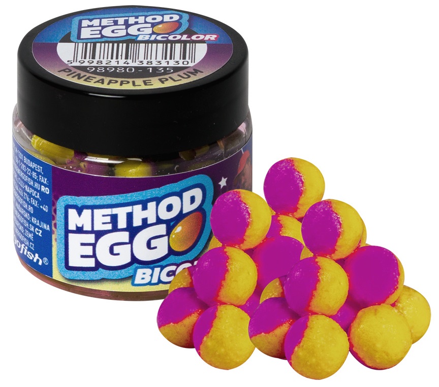 Benzar mix umělá nástraha bicolor method egg 10-12 mm 60 ml - ananas-švestka