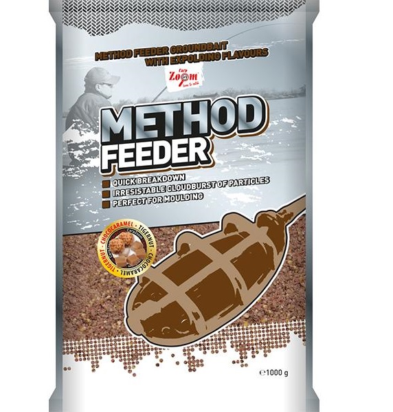 Levně Carp zoom krmítková směs method feeder groundbaits 1 kg - tygří ořech čokokaramel