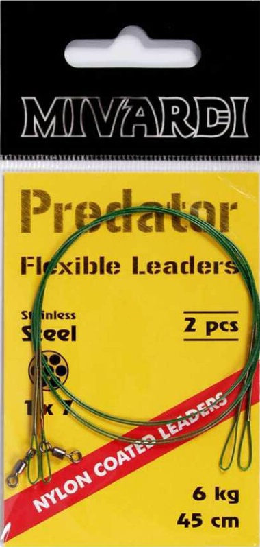 Levně Mivardi lanko predator obratlík + očko 9 kg
