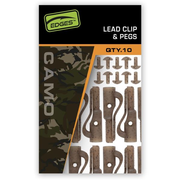 Fox Závěsky Edges Camo Lead Clip + Pegs 10 ks