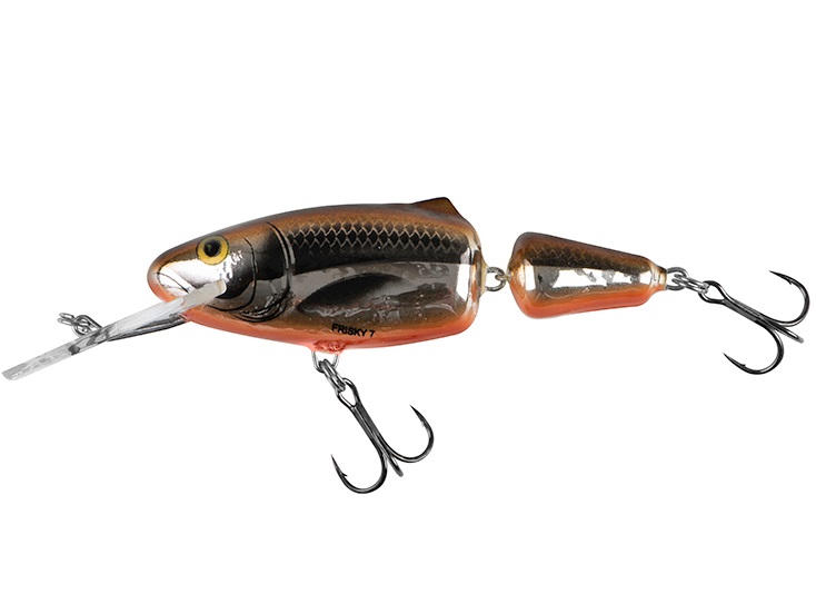 Levně Salmo wobler frisky deep runer metallic hot olive 7 cm