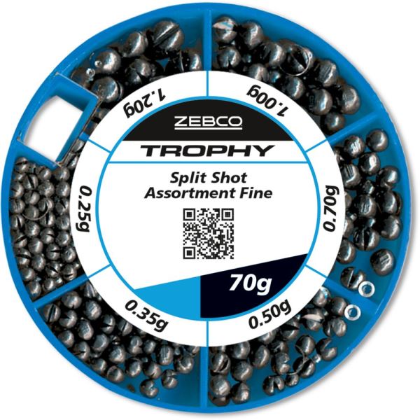 Zebco Sada Bročků Trophy Split Shot Assortment Fine
