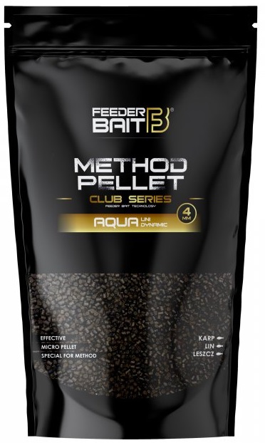 Levně Feederbait club series aqua micro pellets 800 g - 4 mm
