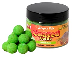 Levně Benzar mix coated boilies 14 mm 150 ml - green betaine