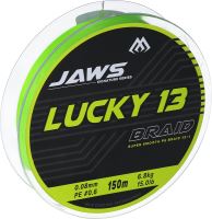 Mikado Splétaná Šňůra Jaws Lucky 13 Fluo Zelená 150 m (1)