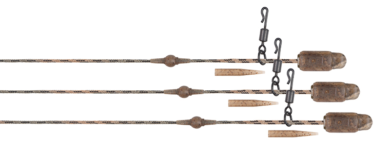 Fox montáž edges submerge heli-clip rigs camo 3 ks - 30 lb