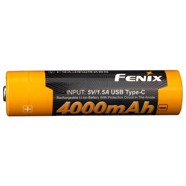 Fenix Dobíjecí USB-C Baterie 18650 Li-Ion 4000 mAh