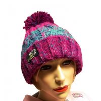 R-SPEKT Kulich MAXI PomPom Beanie Modrovínový (1)