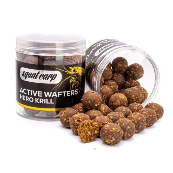 Squat Carp Vyvážené Boilies Wafters Hero Krill