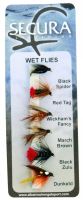 Secura Flyfishing Mušky Wet Flies 6 ks Secura Flyfishing Mušky Wet Flies 6 ks