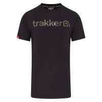 Trakker Tričko CR Logo T-Shirt Black Camo